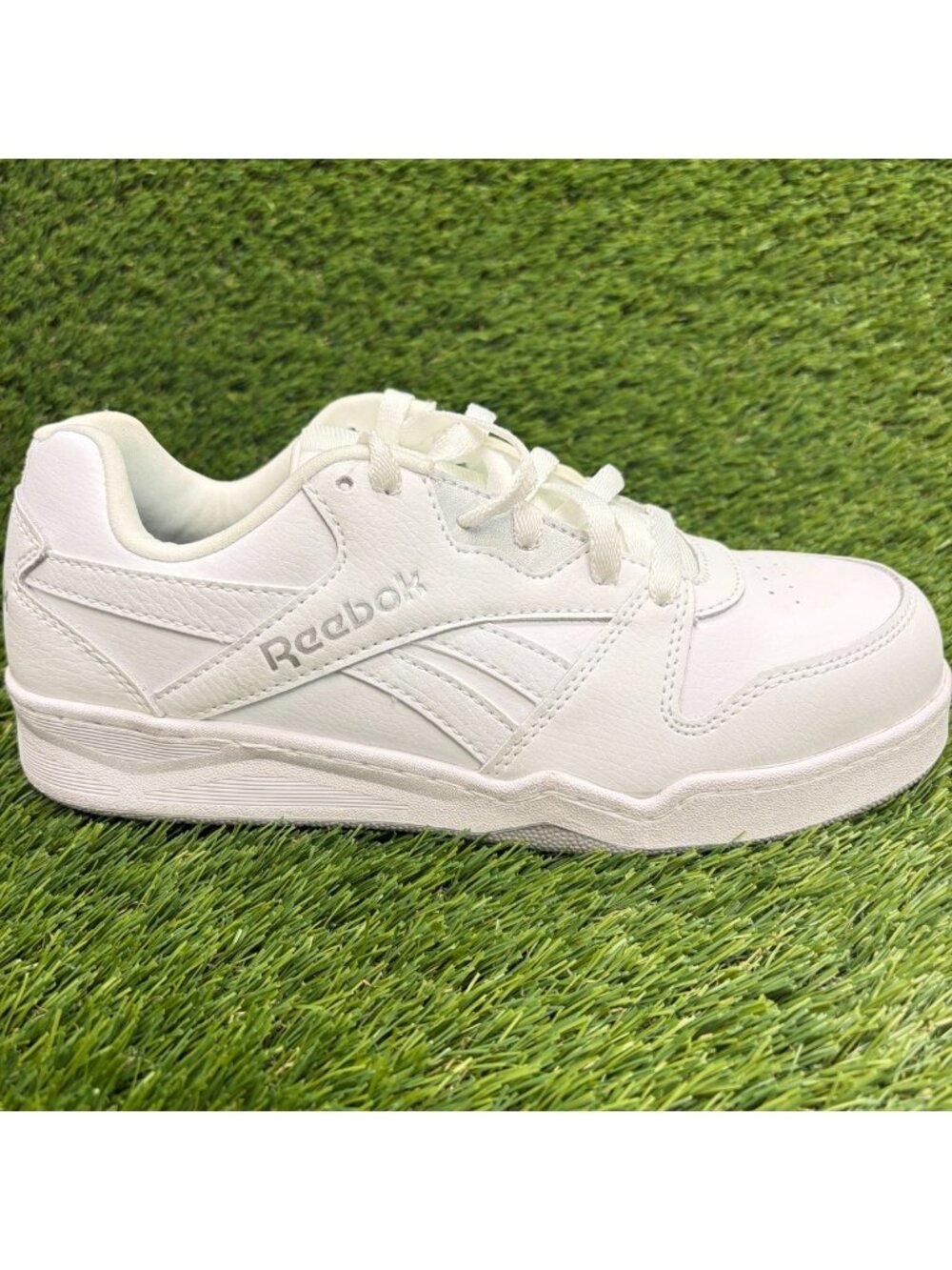 Reebok BB4500 Low Womens Size 8.5W White Leather Composite Toe Safety Work Shoes